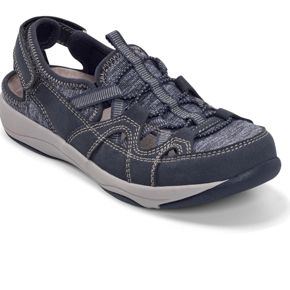 Earth Origins Gray/Blue Sandels - Picture 3 of 7